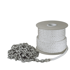 Anchor Rope With DIN766 HDG Chain 50m x 12mm Rope With 5m x 6mm Chain