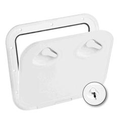 Mid Line Hatch With Lock 380 x 380mm White