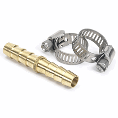 Hose Mender 3/8'' Brass Stainless Steel Clamps 
