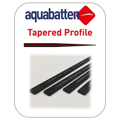Aquabatten Leech Tapered Carbon Batten 700 x 10mm | 4 x 1mm
