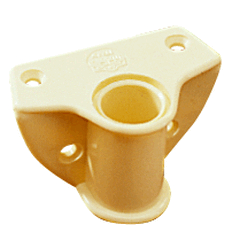 Rowlock Socket Side Connection Colour Ivory - Hole 18mm