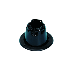 Cable Boot Black, Flange Dia 145mm, Cut out 115mm Draw Sleeve 75mm With Cable Tie & 8 Fixing Holes