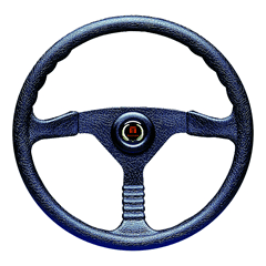 Champion Steering Wheel Black Includes Centre Cap