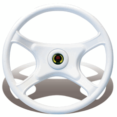 Garda Steering Wheel White 335mm Hard Grip
