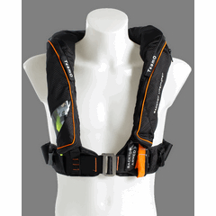 170N Offshore Lifejacket Pro Sensor Elite Black Cover / Orange Trim