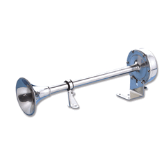 Single Trumpet Horn S/S 12v 410x100x125mm
