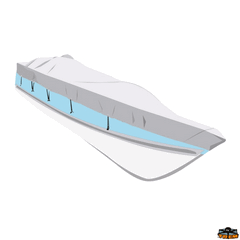 Covy Line Boat Cover Silver Grey 