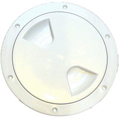 Round Inspection Hatch White 103mm Opening