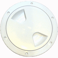 Round Inspection Hatch White 155mm Opening