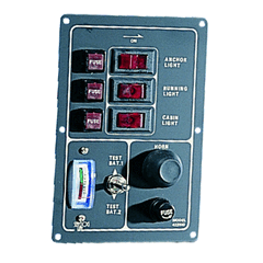 Switch Panel 3-Way 12V With Meter and Horn Push