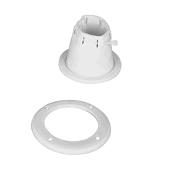 Cable Boot With Screwed Ring Ø150mm Cut-Out Ø120mm White