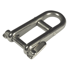 Shackle With Bar And Double Captive Pin AISI316 L64mm With 19mm Gap 8mm Pin