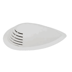 Boat Vent Aero White Rubber - Sew in