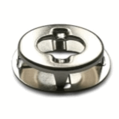 Turnbutton Eyelet & Washer 5.5mm Prong Nickel