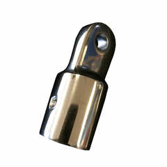 Eye End 22mm (7/8'') Tube With 6.4mm (¼'') Hole Stainless Steel