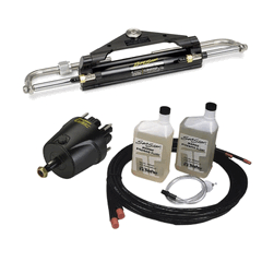 BayStar Compact Steering System With 20ft Nylon Tube Cylinder Helm Hoses Oil