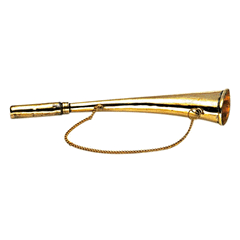 Brass Signal Horn Bent