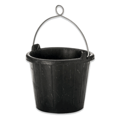Rubber Bucket Alum Handle 8L 