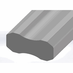 Batten Sailman 30mm x 12.7mm Grey Vinylester