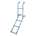 Folding Stainless Steel Ladders with Oval Steps